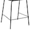 Armen Living Carlo 26" Gray Faux Leather and Black Metal Counter Height Bar Stool LCCOBABLGR26 - alternate 2